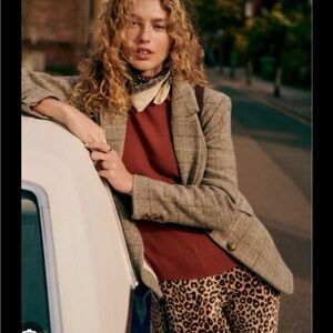 Sezane Haby Wool Blazer Jacket FR36 US4